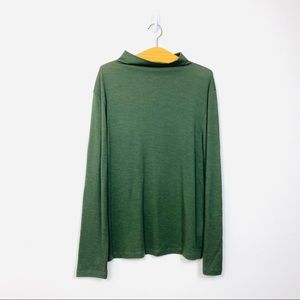 Club Monaco Green Turtleneck Long Sleeve Shirt Size Medium